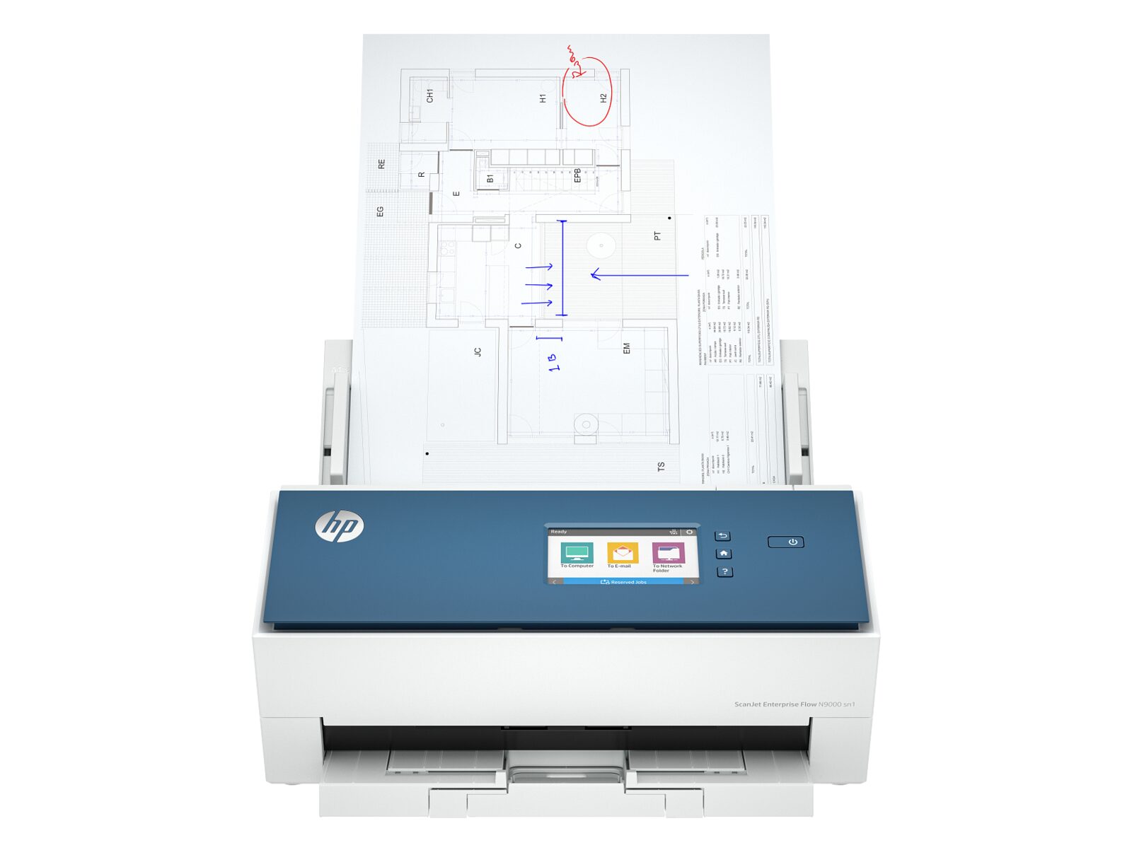 HP ScanJet Enterprise Flow N9000 sn1