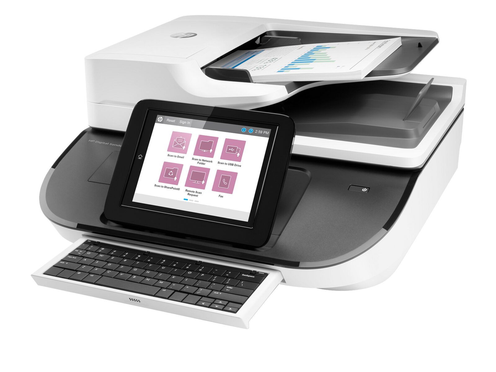 HP Digital Sender Flow 8500 fn2 view 3